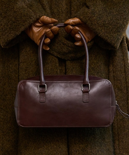 soerte ハンドバッグ Square Utility Leather Bag / スクエアレザー