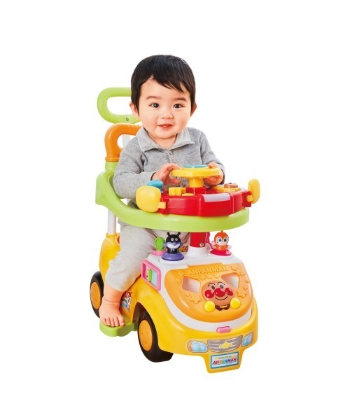 おもちゃ アンパンマンよくばりビジーカーDX 押し棒＋ガード付き