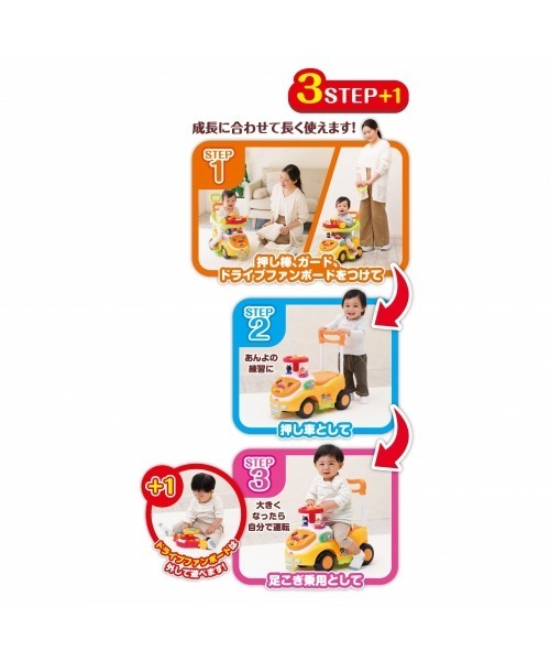 おもちゃ アンパンマンよくばりビジーカーDX 押し棒＋ガード付き