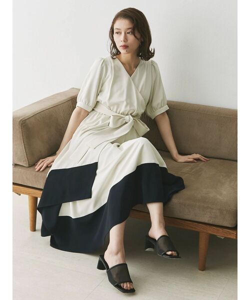 「TONAL」 半袖ワンピース MEDIUM ホワイト レディース_画像5