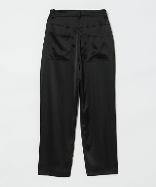 conte パンツ 「conte」サテン ストレートパンツ レディース