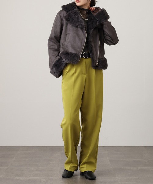 Ree&Mee レザージャケット ライダース 裏地付き ウェード ポンチ