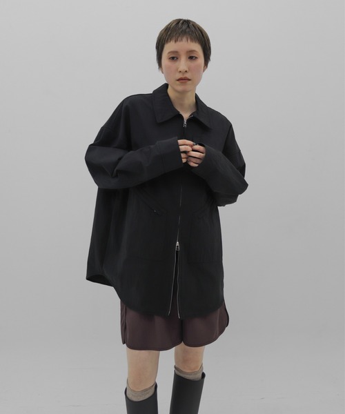 lit コート アウター Twill Zip Shirt Jacket レディース : ZOZOTOWN