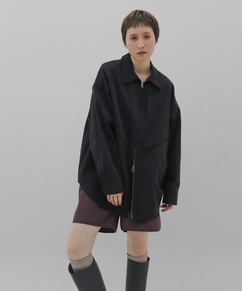 lit コート アウター Twill Zip Shirt Jacket レディース : ZOZOTOWN