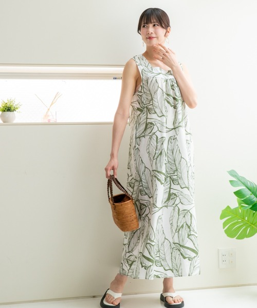 「a lot of love」 ノースリーブワンピース FREE ブルー レディース_画像2