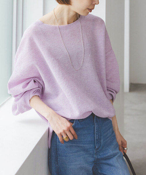 laubeblanc nobleコラボ ニット（グレー） NOBLE（ノーブル） 長袖ニット - グレー レディース : ZOZOTOWN Yahoo