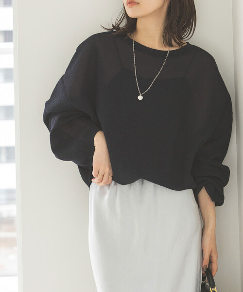 laubeblanc nobleコラボ ニット（グレー） NOBLE（ノーブル） 長袖ニット - グレー レディース : ZOZOTOWN Yahoo