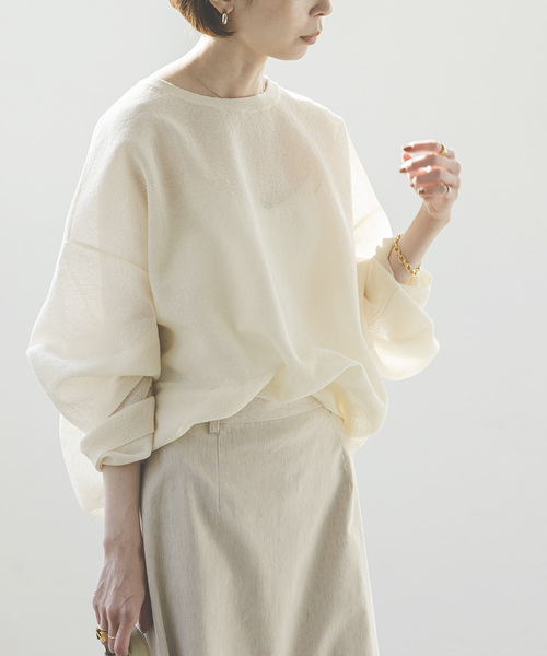 laubeblanc nobleコラボ ニット（グレー） NOBLE（ノーブル） 長袖ニット - グレー レディース : ZOZOTOWN Yahoo