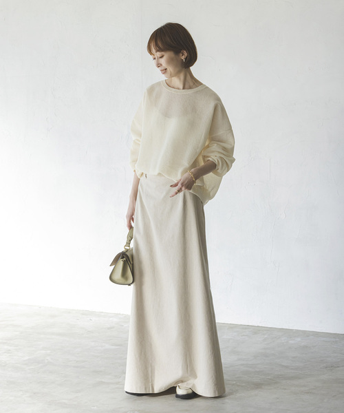 laubeblanc nobleコラボ ニット（グレー） NOBLE（ノーブル） 長袖ニット - グレー レディース : ZOZOTOWN Yahoo