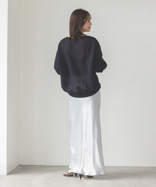 laubeblanc nobleコラボ ニット（グレー） NOBLE（ノーブル） 長袖ニット - グレー レディース : ZOZOTOWN Yahoo