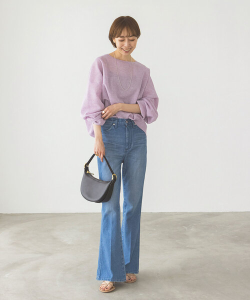 laubeblanc nobleコラボ ニット（グレー） NOBLE（ノーブル） 長袖ニット - グレー レディース : ZOZOTOWN Yahoo