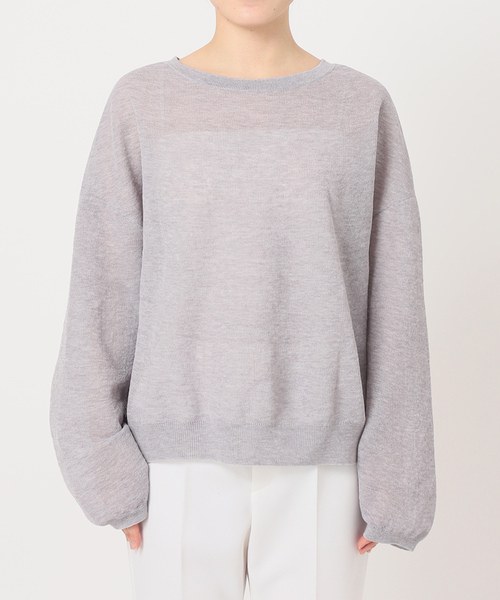 laubeblanc nobleコラボ ニット（グレー） NOBLE（ノーブル） 長袖ニット - グレー レディース : ZOZOTOWN Yahoo