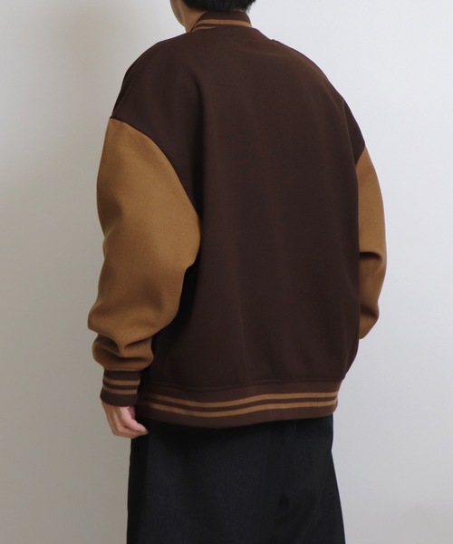 「Confirm」 スタジャン M ブラウン メンズ_画像3