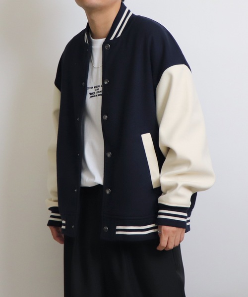 「Confirm」 スタジャン M ブラウン メンズ_画像9