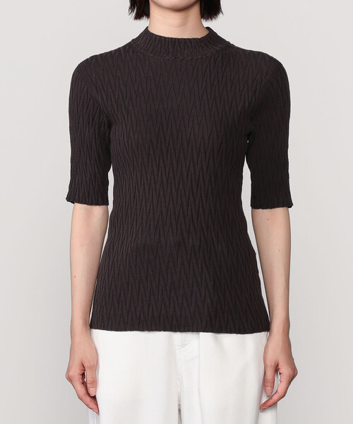 「UNFIL」 半袖ニット 1 グリーン系その他 レディース_画像7