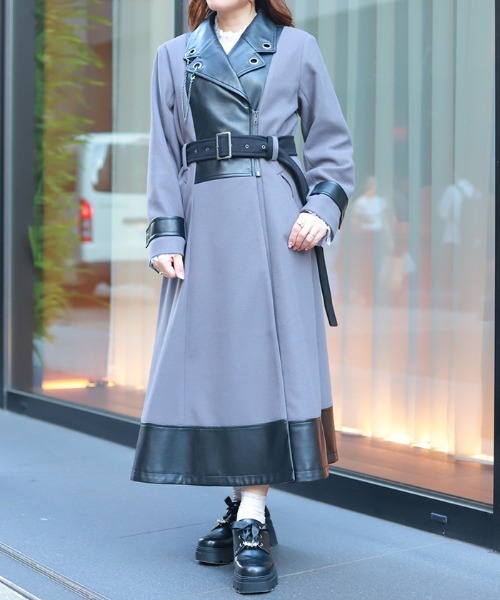 axes femme（アクシーズ ファム） ダッフルコート コート チェーン付異