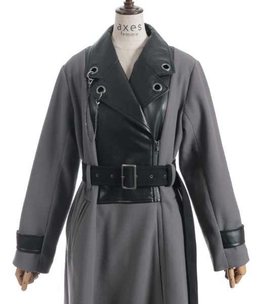 axes femme（アクシーズ ファム） ダッフルコート コート チェーン付異