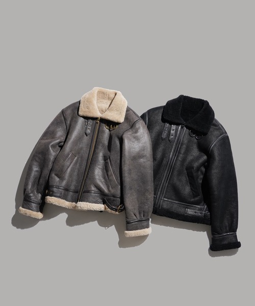 冬物整理最終値下げten×Ron Herman リアルムートン b-3 made in standard（メイドインスタンダード） ブルゾン アウター B-3