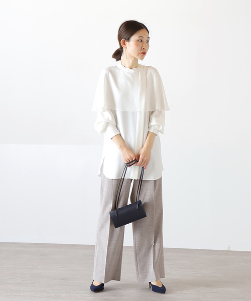 「VERMEIL par iena」 長袖ブラウス FREE ネイビー レディース_画像7