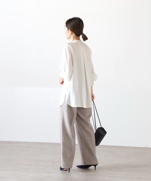 「VERMEIL par iena」 長袖ブラウス FREE ネイビー レディース_画像8