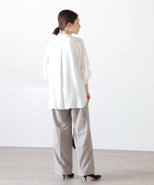 「VERMEIL par iena」 長袖ブラウス FREE ネイビー レディース_画像9