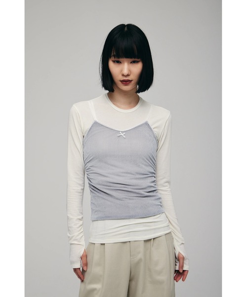 FELICITY（フェリシティ） tシャツ Layered Cut Tops レディース