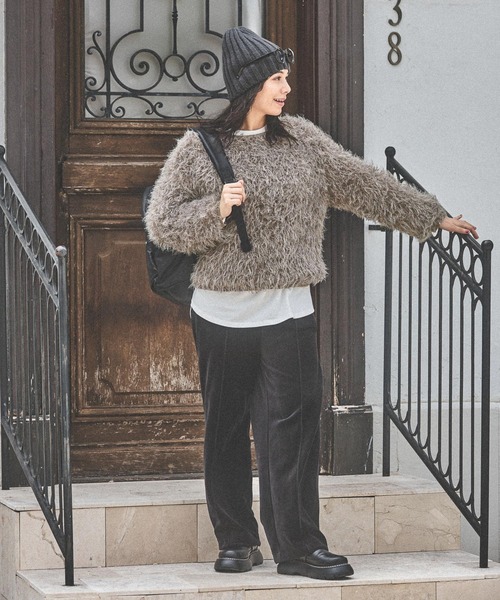 niko and…（ニコアンド） ニット帽 ニットキャップ オリジナル太