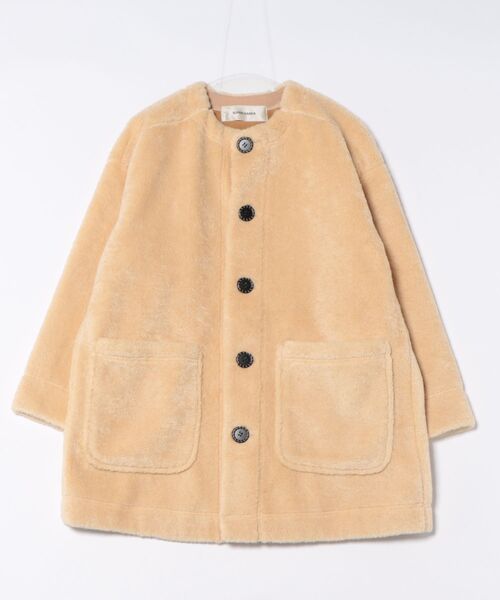 SUPER HAKKA（スーパーハッカ） ノーカラーコート コート ボンディング