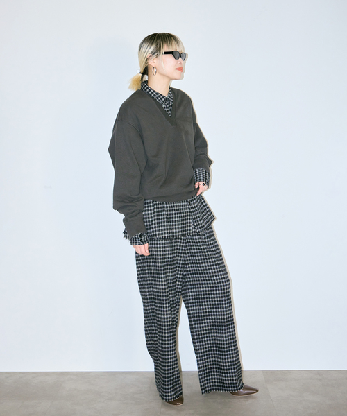 CITYSHOP（シティショップ） ブラウス シャツ CHECK シャツ レディース