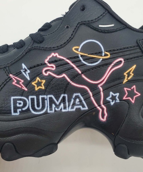 「PUMA」 ローカットスニーカー 23.0cm ブラック×ブラック レディース_画像9
