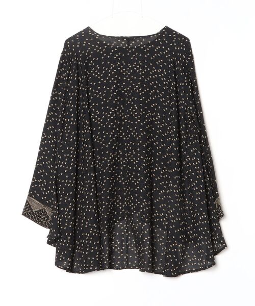「Mes Demoiselles...」 ドット柄長袖ブラウス 36 ブラック レディース_画像2