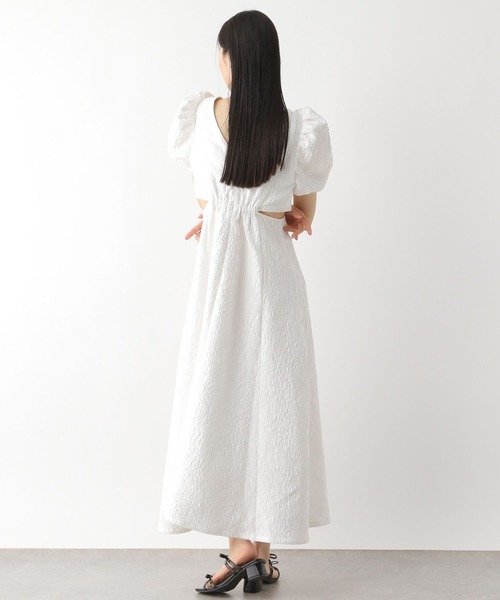 「Heather」 半袖ワンピース S オフホワイト レディース_画像7