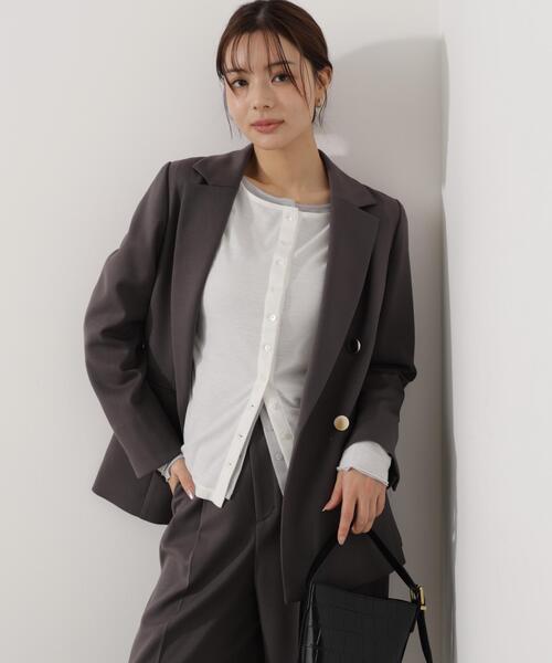 プロポーションボディドレッシング 金ボタン ダブル テーラードジャケット M PROPORTION BODY DRESSING（プロポーションボディドレッシング