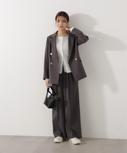 プロポーションボディドレッシング テーラードジャケット ダブルボタン 紺ブレ M PROPORTION BODY DRESSING（プロポーションボディドレッシング