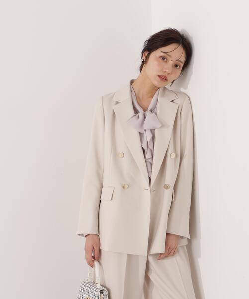 プロポーションボディドレッシングアイボリー テーラードジャケット PROPORTION BODY DRESSING（プロポーションボディドレッシング