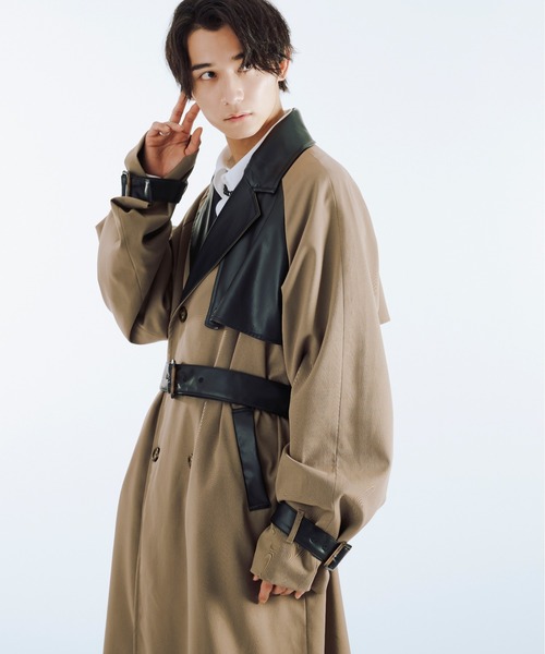 「Ellno Loset」 トレンチコート MEDIUM ベージュ メンズ