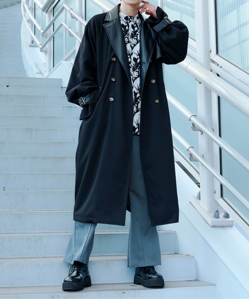 「Ellno Loset」 トレンチコート MEDIUM ベージュ メンズ_画像2