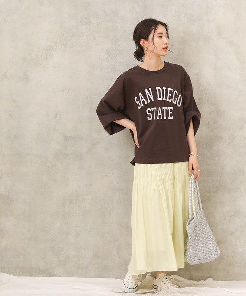 「Gready Brilliant」 「AuieF」7分袖カットソー 38 ブラウン レディース_画像5