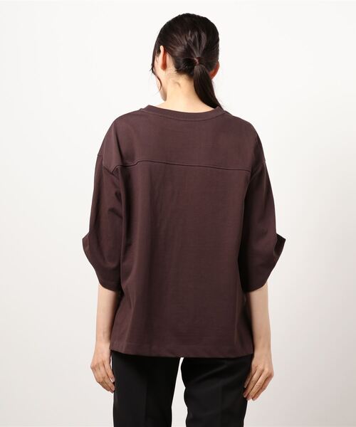 「Gready Brilliant」 「AuieF」7分袖カットソー 38 ブラウン レディース_画像8