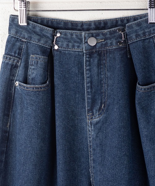 「me+em select」 デニムパンツ MEDIUM ライトブルー レディース_画像3