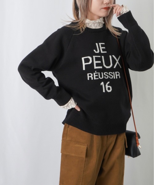 「LUCA/LADY LUCK LUCA」 長袖ニット FREE ブラック レディースの画像5
