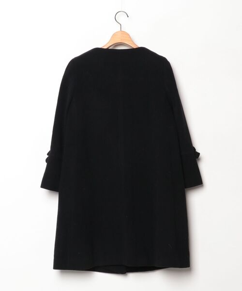「UNIVERVAL MUSE」 ノーカラーコート 2 ブラック レディース_画像2