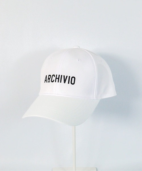 archivio（アルチビオ） キャップ 帽子 「MENS」モノトーンロゴ撥水