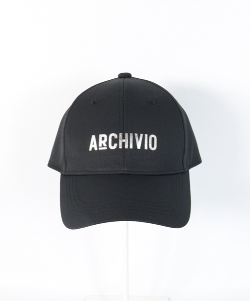 archivio（アルチビオ） キャップ 帽子 「MENS」モノトーンロゴ撥水
