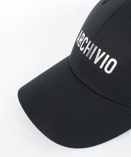archivio（アルチビオ） キャップ 帽子 「MENS」モノトーンロゴ撥水