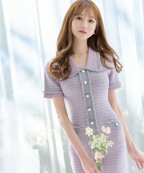 「emiriawiz」 半袖ワンピース MEDIUM ピンク レディース_画像3