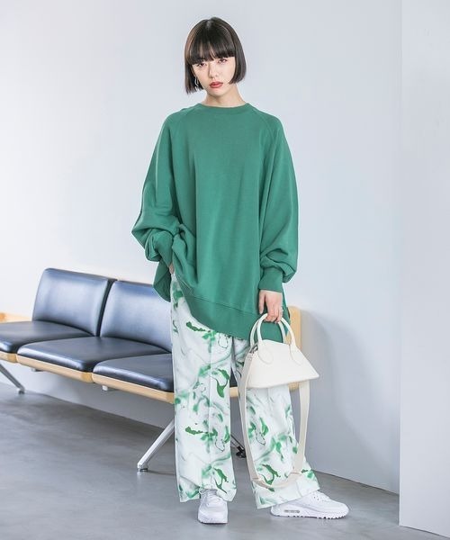 「JEANASIS」 パンツ FREE グリーン系その他 レディース_画像3