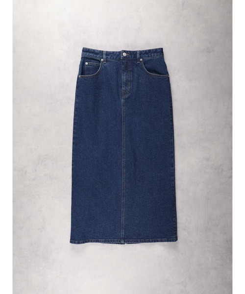 「Right-on」 デニムスカート M ダークインディゴブルー レディース_画像2