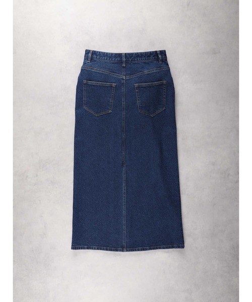 「Right-on」 デニムスカート M ダークインディゴブルー レディース_画像3