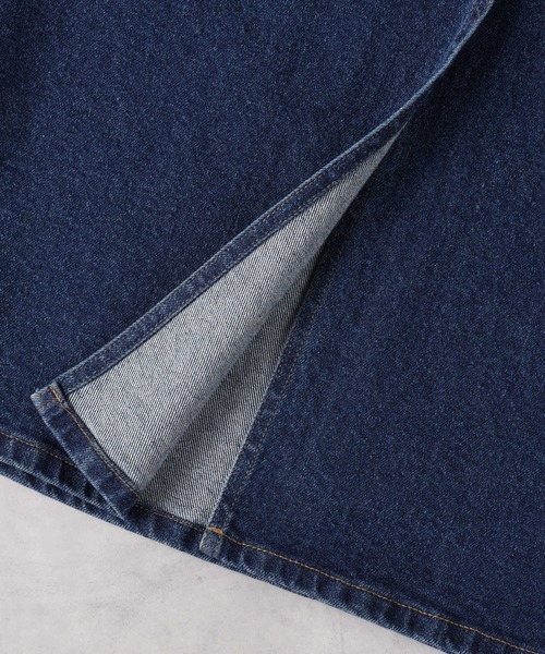 「Right-on」 デニムスカート M ダークインディゴブルー レディース_画像5